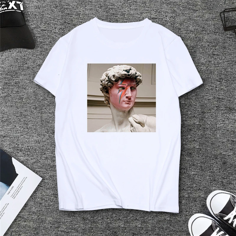 Новинка микеланжело Давид женская рубашка Женская забавная одежда оригинальная