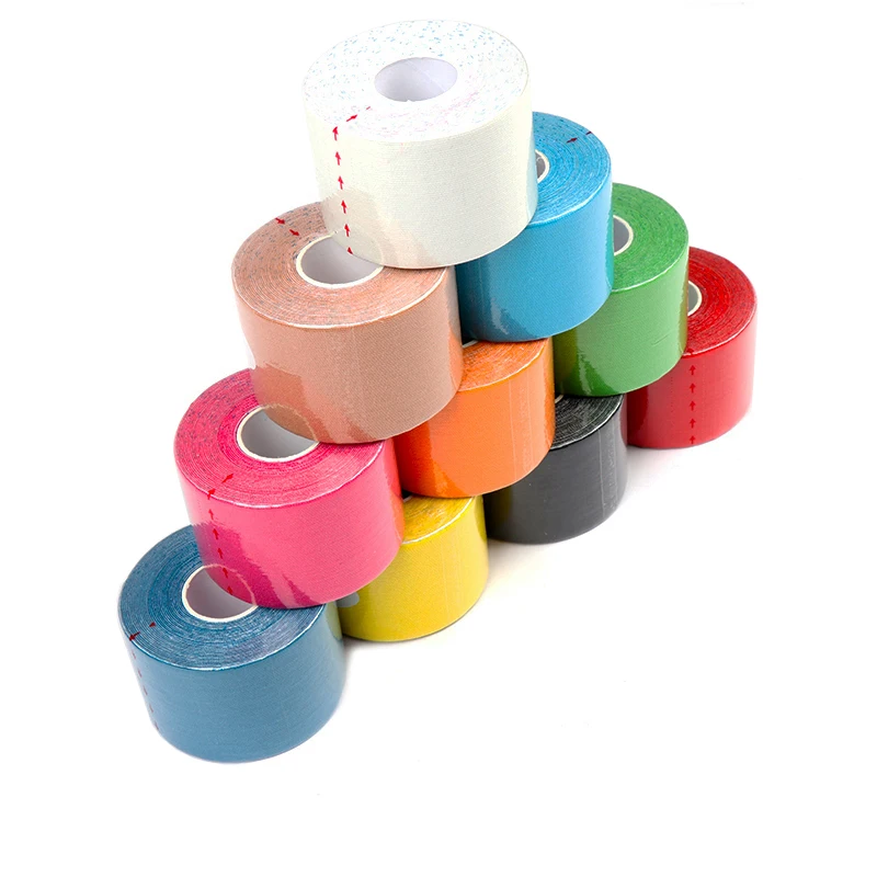 

5 Size Kinesiology Tape Muscle Bandage Sports Cotton Elastic Adhesive Strain Injury Tape Knee Muscle Pain Relief Stickers
