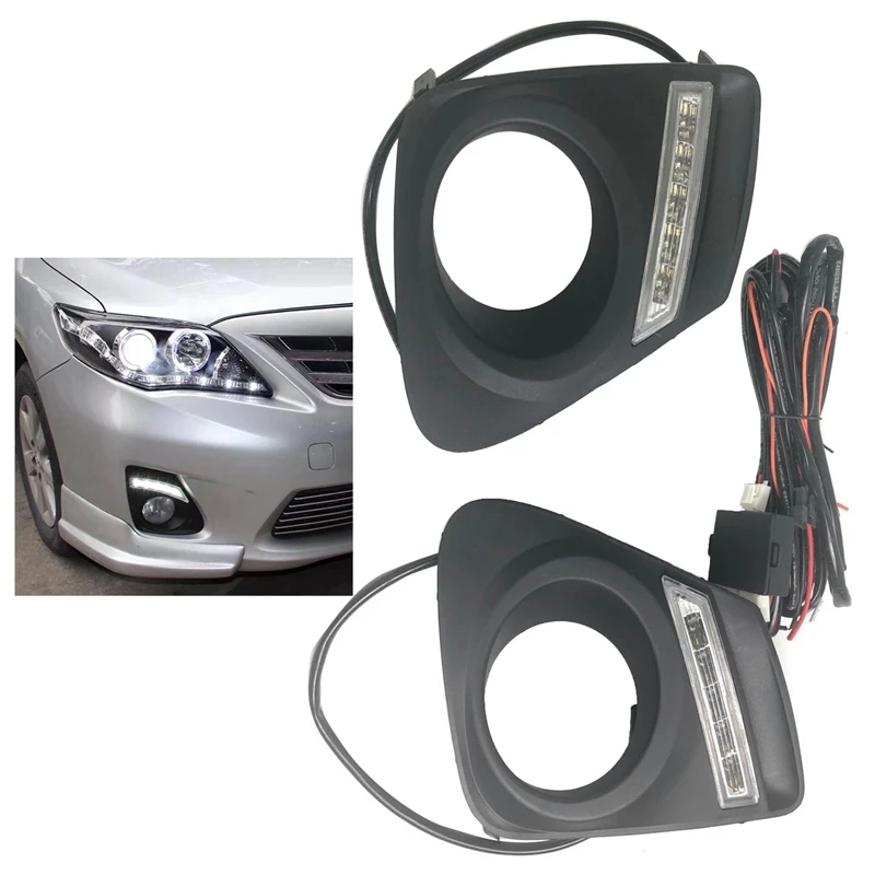 

2 светодиодный т., светодиодные дневные ходовые огни для Toyota Corolla 2010-2013, противотуманные фары