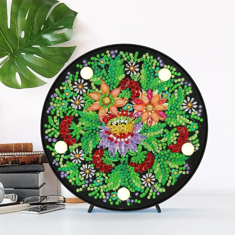 Прямая поставка сделай сам специальная форма алмазная живопись светодиодный