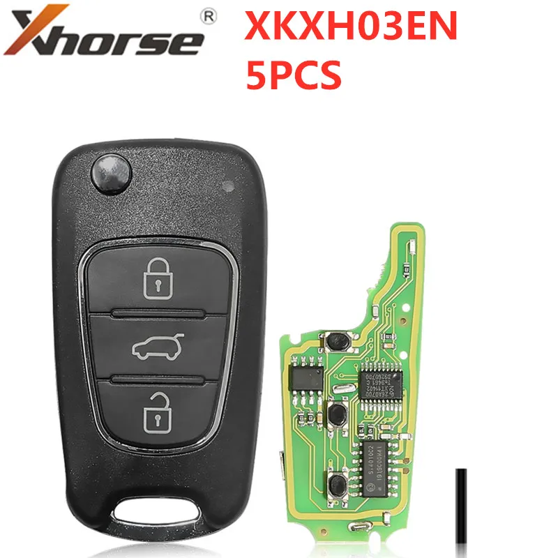 Беспроводной универсальный пульт дистанционного управления XHORSE XNHY02EN для HYUNDAI Flip