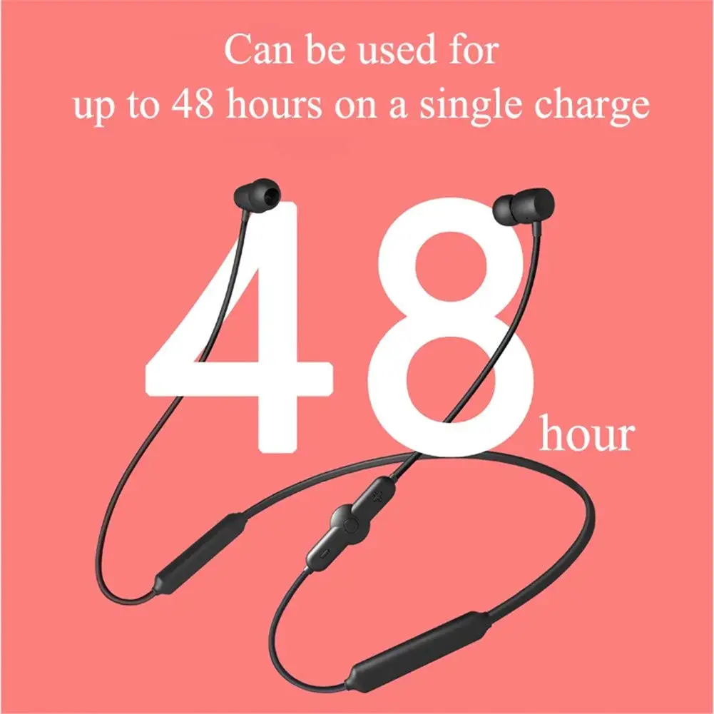 Спортивные Беспроводные наушники с шейным ободом Bluetooth гарнитура микрофоном для