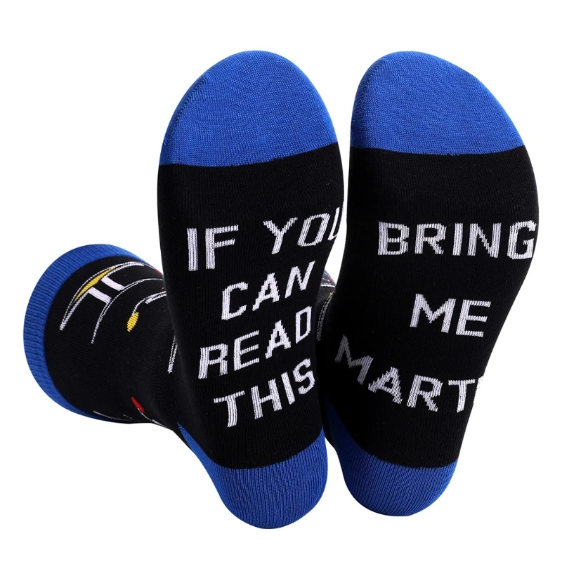 

Funny Saying Crew Socks If You Can Read This Wine Martini Retirement Hosiery