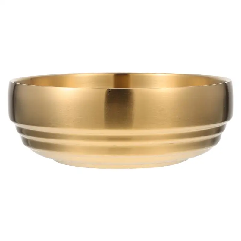 1 шт. Корейская двухслойная миска из нержавеющей стали для холодной лапши