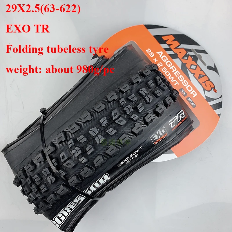 29x2.5 MAXXIS AGGRESSOR велосипедные шины 27,5*2,5 29*2,3 29*2,5 EXO TR складные бескамерные анти прокол 27,5 er 29er MTB горный велосипед шины - Цвет: 29x2.5