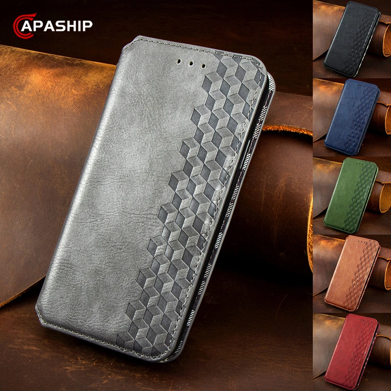 magnetic leather flip case for redmi note 7 8 9 10 pro 10s 9s 9a 9c 8a 8t 7a xiaomi mi 10t lite poco x3 pro m3 wallet cover bags free global shipping