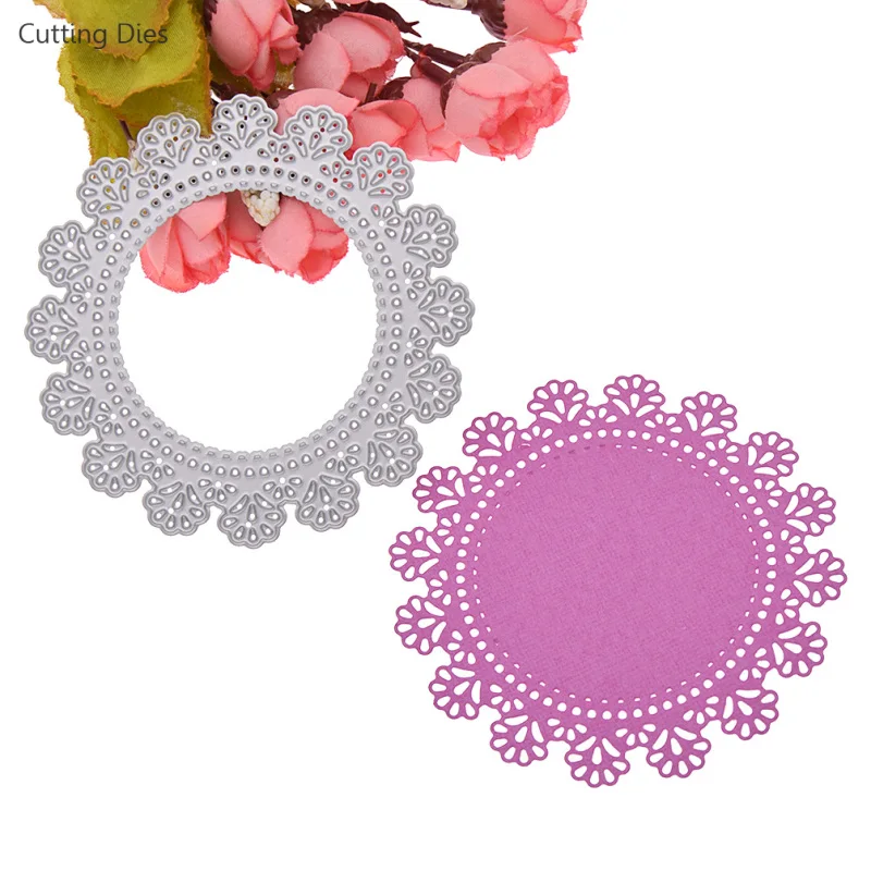 2019 металлические трафареты с круглыми цветами для скрапбукинга изготовления