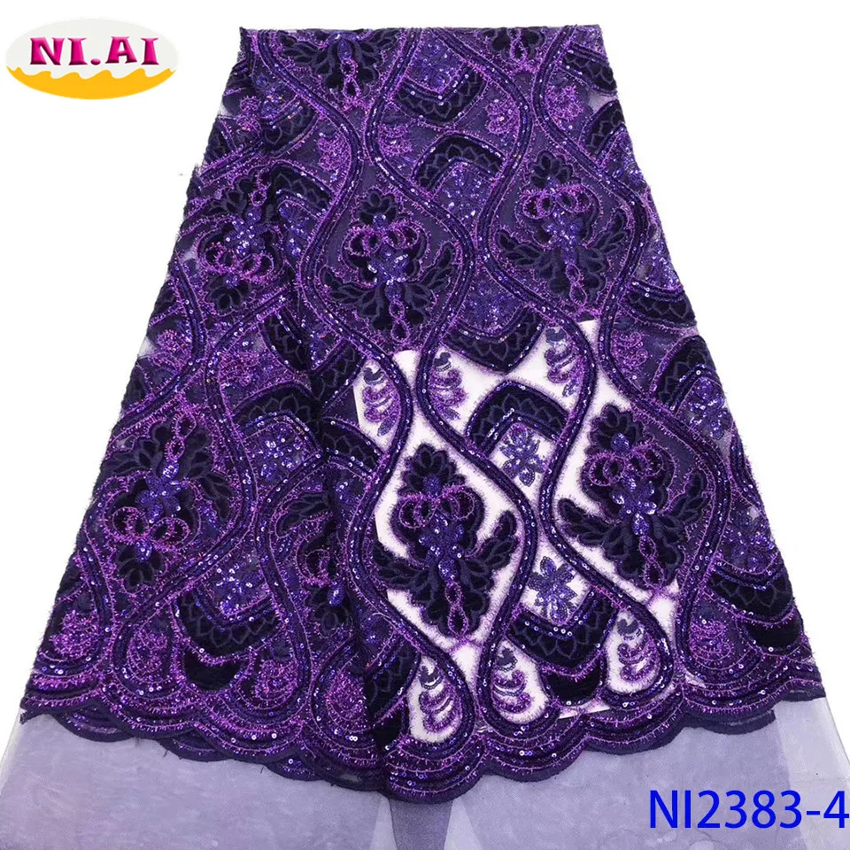 Африканская кружевная бархатная ткань свадебное платье с пайетками женские