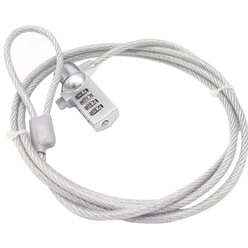 

1pcs Laptop Lock Anti Theft Computer Notebook Travel Universal Lock 4 Digit Security Cable Chain High Quality Computer Lock