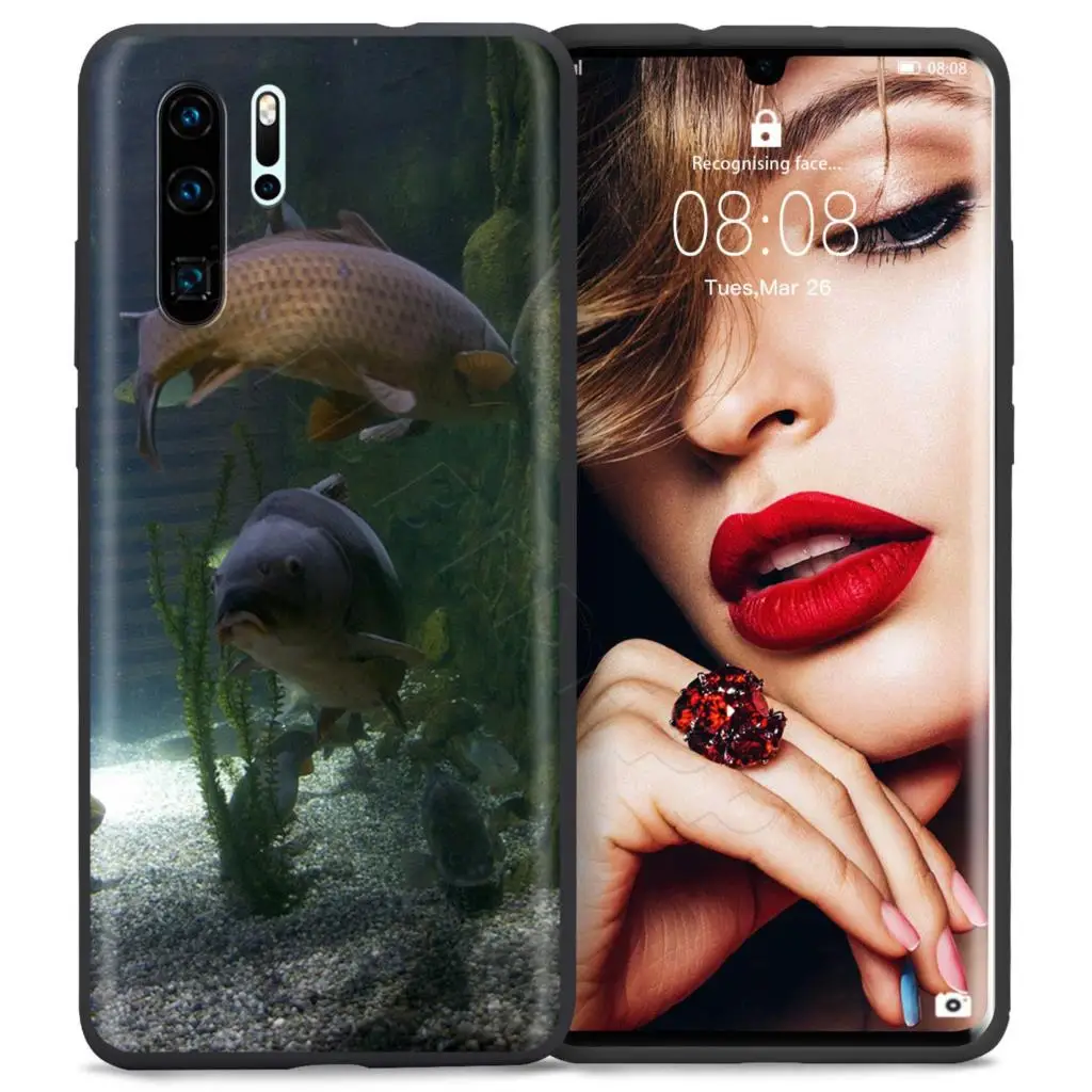 Webbedepp Карп Рыбалка чехол для Huawei P8 P9 P10 P20 P30 Lite Pro P Smart Z Мини - Цвет: 10