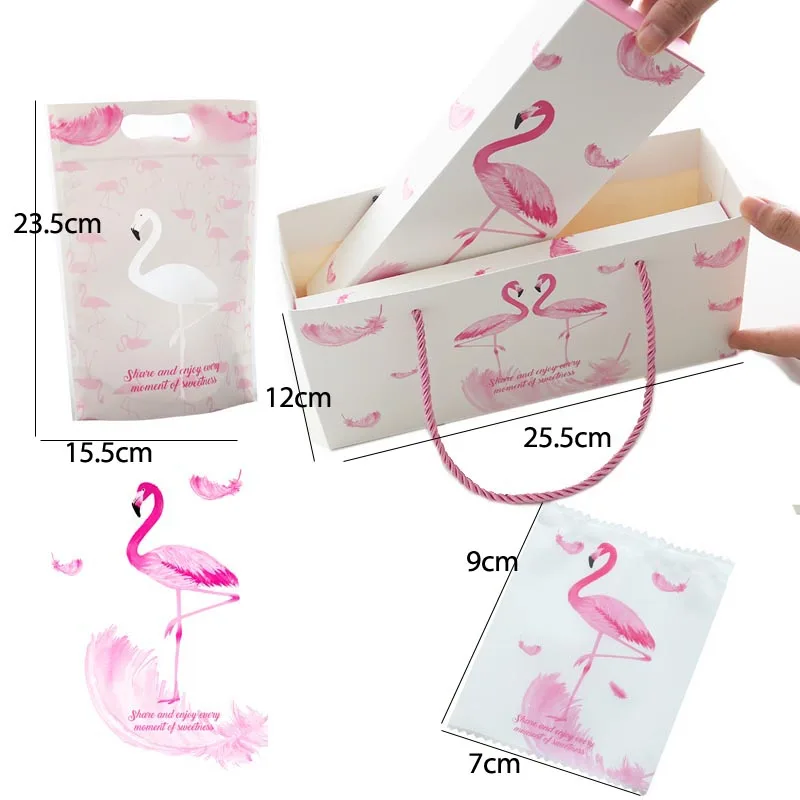 Милая Высококачественная подарочная коробка с конфетами фламинго креативная