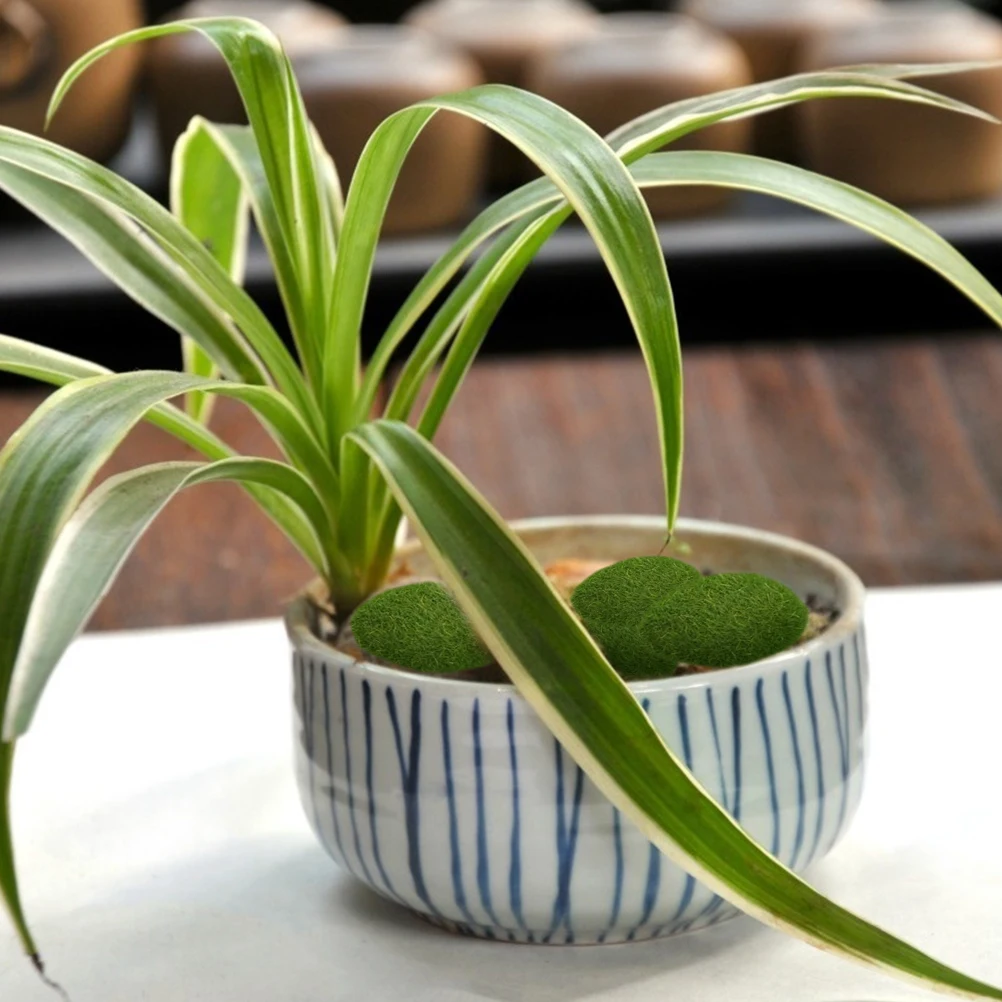 12 шт. 3 Размеры искусственного камня Мосс Rocks декоративная симуляция зеленый мох