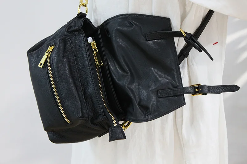 Женская сумка-мессенджер из 100% натуральной кожи Мягкая Повседневная сумка через