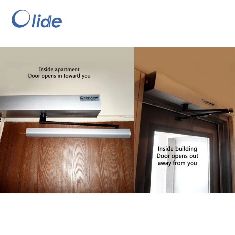 Olide DSW120 Automatic Swinging Open and Close Door with Wireless Long Push Panel Fingerprint Lock | Обустройство дома