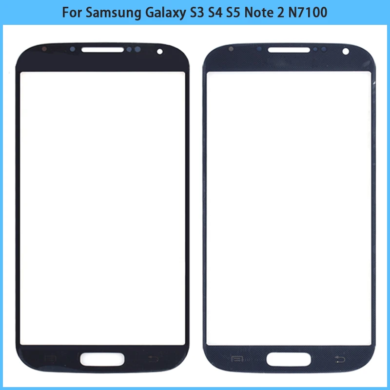 Для Samsung Galaxy S3 i9300 S4 i9500 S5 i9600 Note 2 N7100 сенсорный экран передняя стеклянная панель