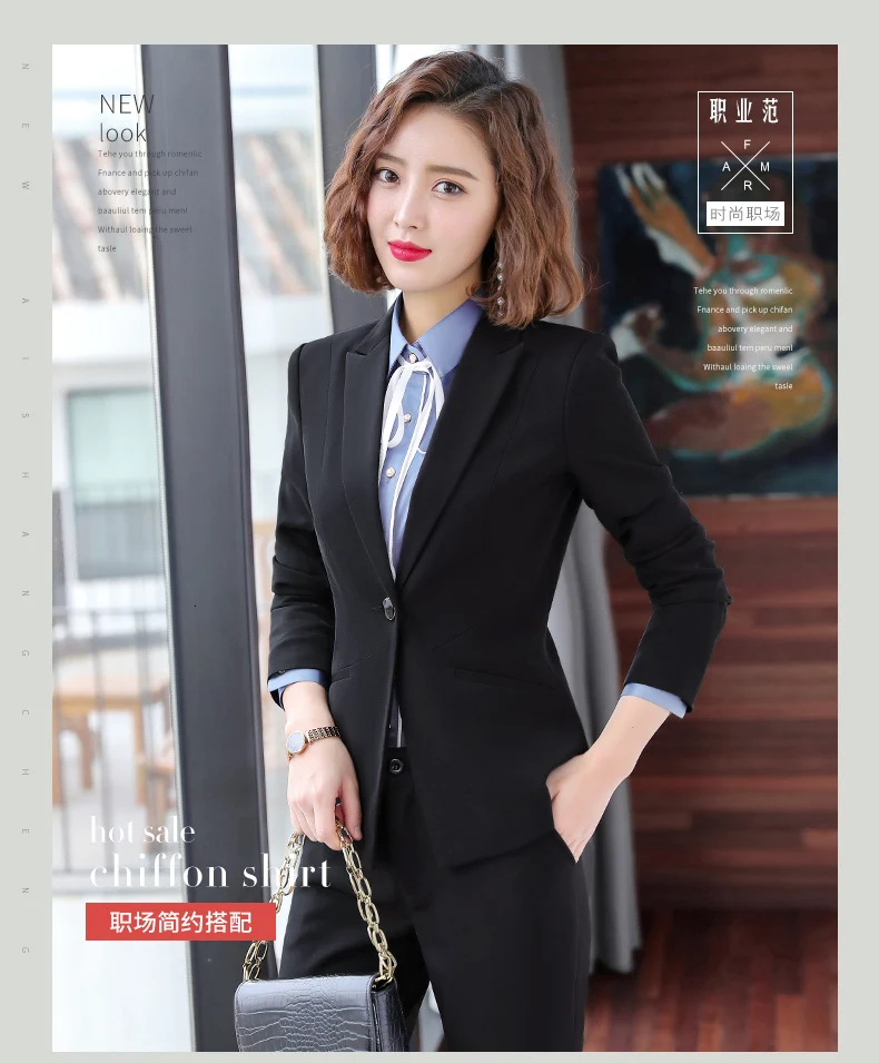 Fashion Women Long Sleeved Jacket Dress Slim Skirt Suits Two Pieces Together Large Office Lady Working Clothes Maternity