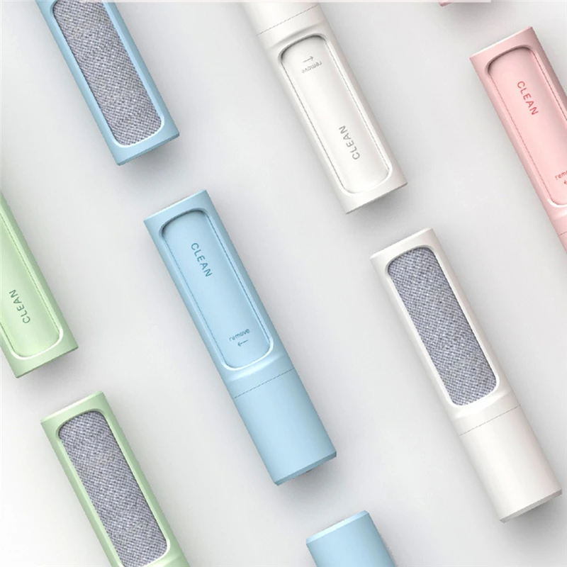 

New Portable Cylindrical Clothes Hair Remover Clothes Pile Fabric Double-Sided Sticky Hair Stick Reusable Bed Sticky Hair Stick