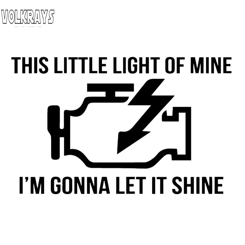 Volkrays креативные автомобильные Стикеры это маленький мой светильник я собираюсь