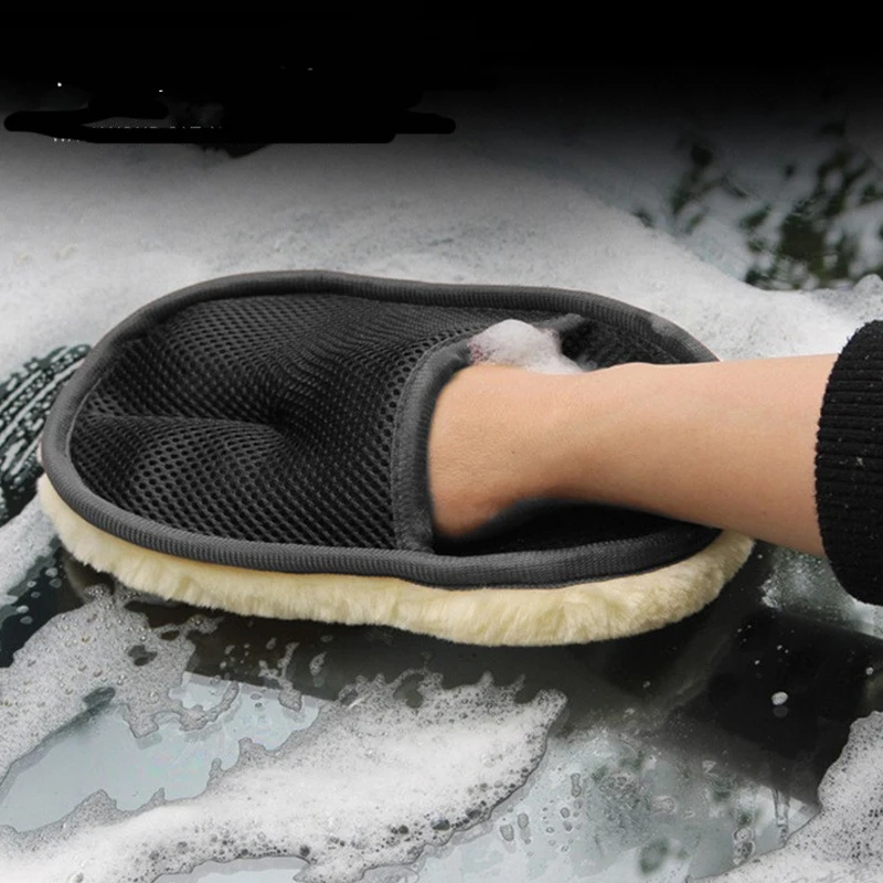 Тюнинг автомобиля Новые Мягкие меховые перчатки для ухода за мойкой Fiat Punto 500 Palio