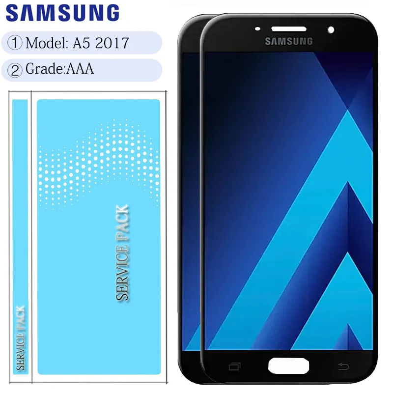 Оригинальный сменный ЖК дисплей SUPER AMOLED 5 2 дюйма для SAMSUNG Galaxy A5 2017 A520 A520F SM