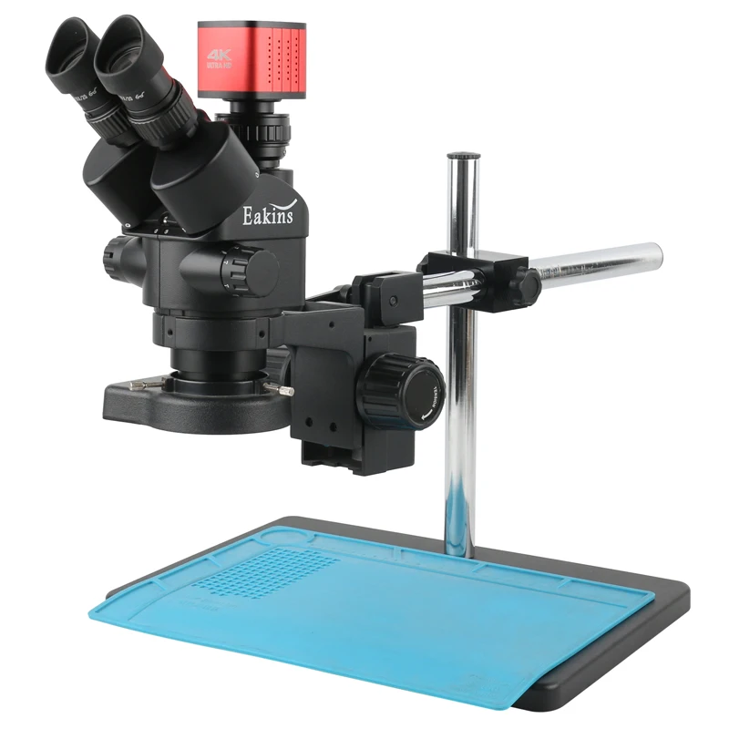 

Мультифокальный стерео тринокулярный микроскоп, 3,5x-90X, 4K UHD HDMI видео, промышленная камера для ремонта печатных плат и пайки