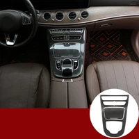 car interior accessories for mercedes benz e class w213 2016 2017 2018 real carbon fiber center console decoration panel trim