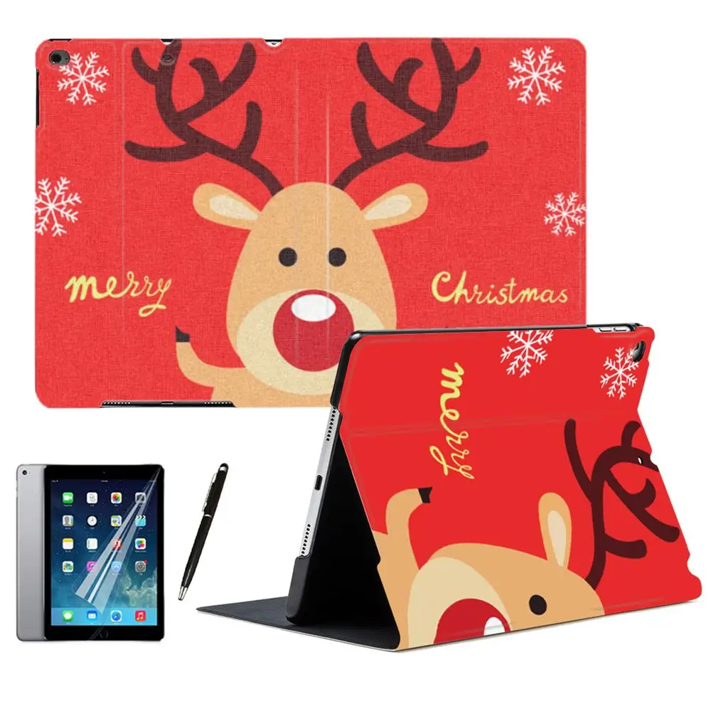 Милый мультяшный Рождественский Красный Подарочный чехол для планшета умный iPad