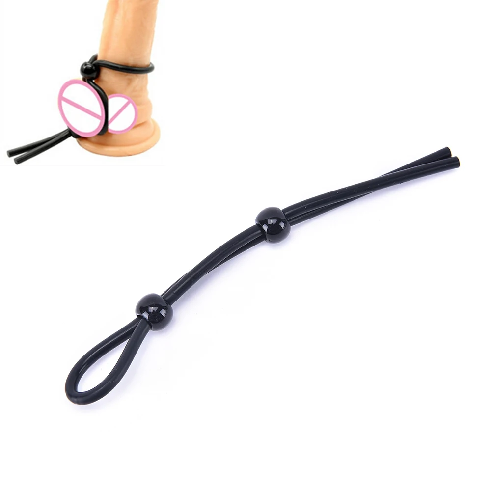 Регулируемые Кольца для пениса тренажер с металлическим шариком увеличения