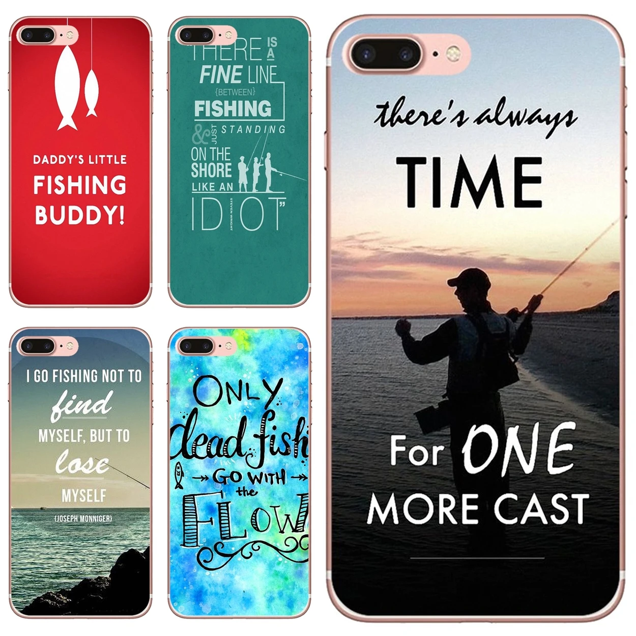 

Cover For iPhone 10 11 12 13 Mini Pro 4S 5S SE 5C 6 6S 7 8 X XR XS Plus Max 2020 Angling Go Fishing quotes