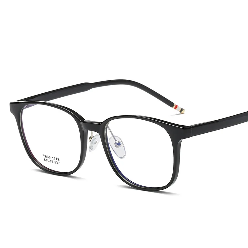 Ультралегкие TR90 очки рамки новая мода для мужчин и женщин плоское зеркало рецепт