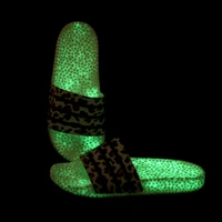 big size 46 mens luminous flip flops summer womens luminous sandals lightweight bathroom slippers beach shoes for women