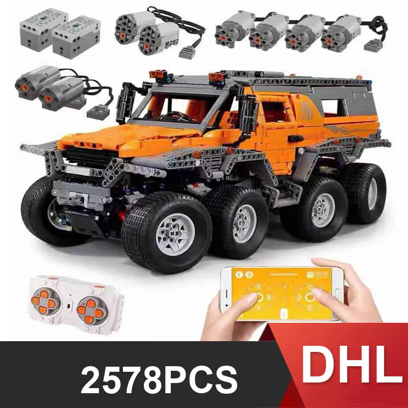 DHL 13088 Сибирь техника серии внедорожный автомобиль RC Avtoros шаманского MOC 5630 модель