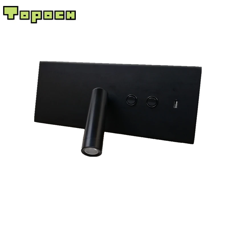 Современный настенный USB-светильник Topoch 5 В 2 А двойные Клавишные переключатели