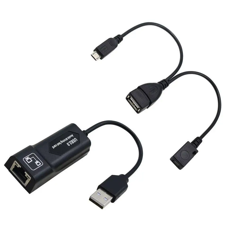 

Buffering Reducing LAN USB to Ethernet Adapter for AMAZON FIRE TV 3 or STICK GEN 2 LAN Ethernet Adapter Plug and Play for PC
