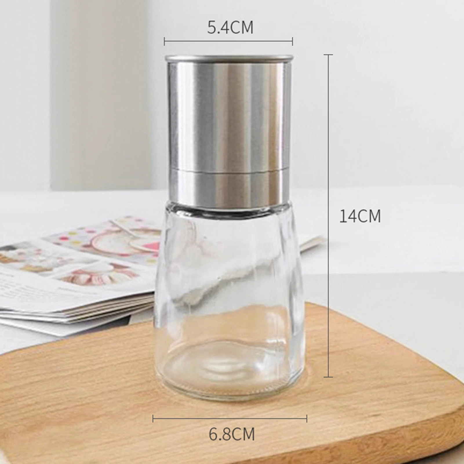 

Practical Convenient Durable Multifunctional Home Salt Pepper Grinder Adjustable Coarseness Kitchen Peppercorn Mill Gadget