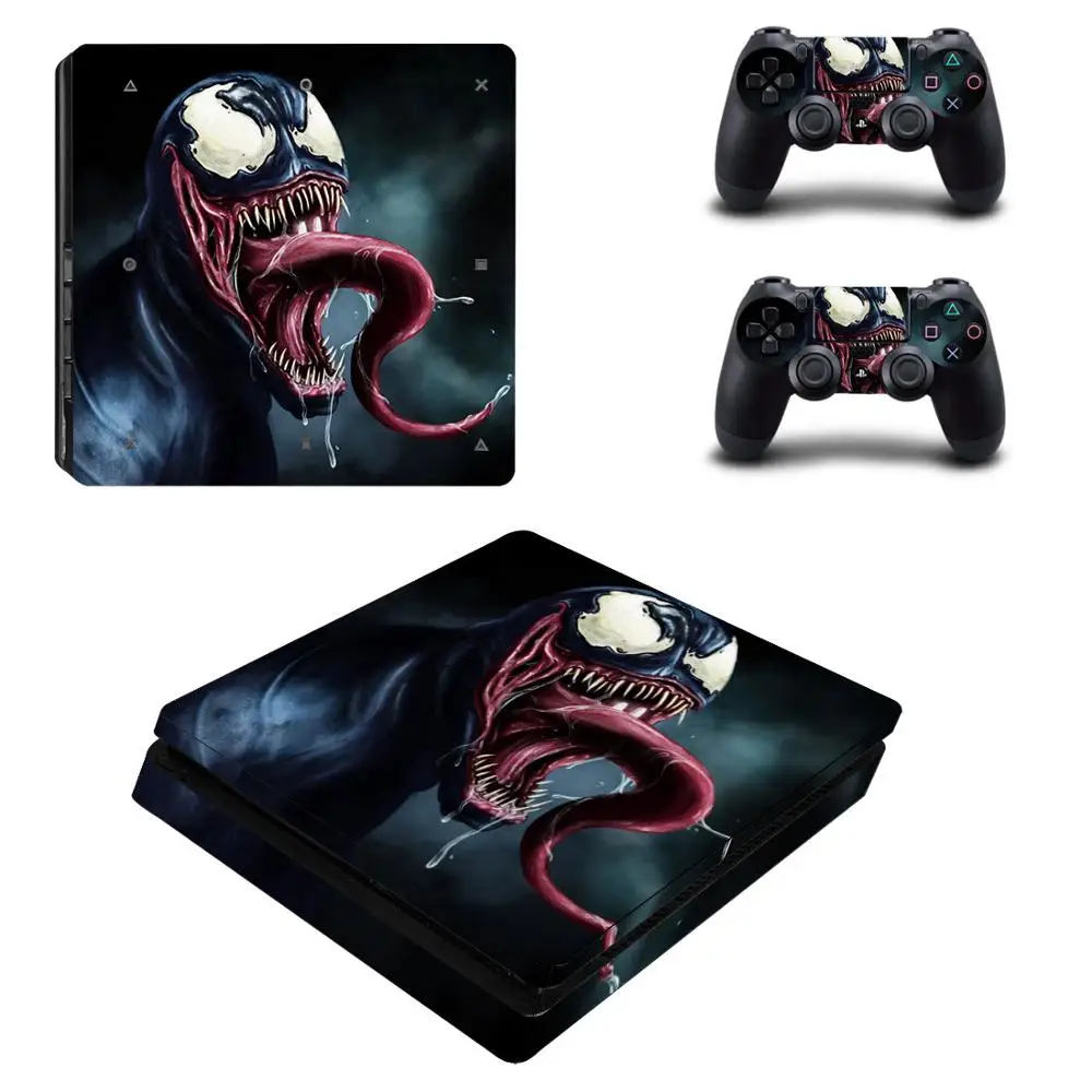 PS4 тонкие наклейки Venom PS 4 Play станция виниловые на кожу Adesivo для playstation тонкая