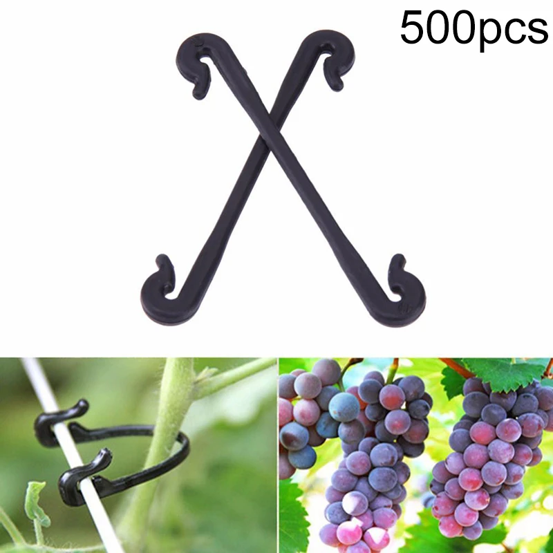 500 шт. крепление для виноградной лозы завязанные Зажимы Пряжка крюк садовые
