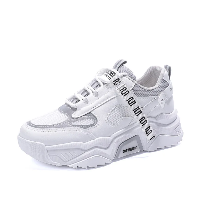 

Spring 2021 Women's Shoes New Fashion Daddy Shoes Women Thick Soles Breathable Korean Sports Shoes Casual Joker Running Shoes