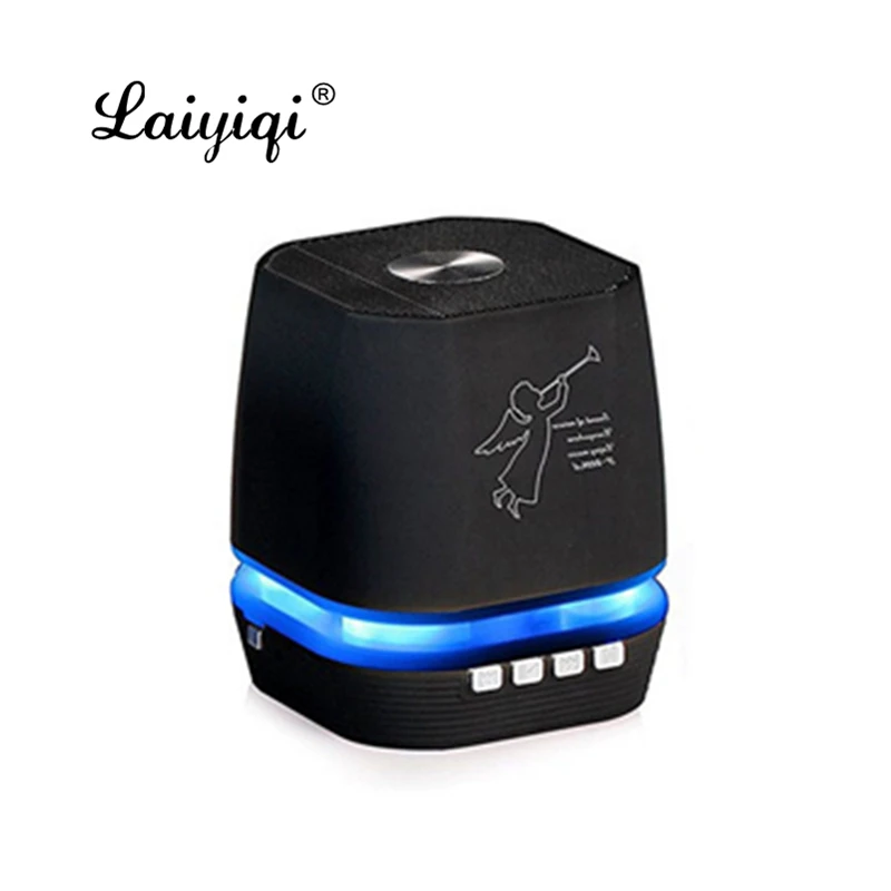 

Laiyiqi new popular dazzle LED light Bluetooth wireless speaker FM Radio Handsfree call Amplifier caixa de som portatil tw dia