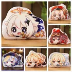 Аниме Genshin Impact Люминесцентная подушка кукла Женщины Мужчины kawaii Мультфильм Ху Тао Чжун ли барбатос Косплей Плюшевые аксессуары