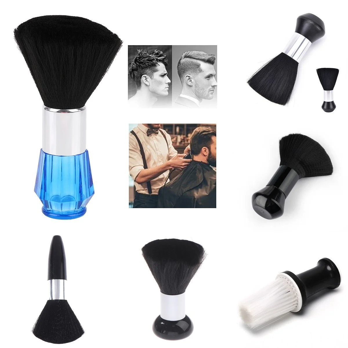 

Pro Soft Neck Face Duster Brushe Barber Hair Clean Hairbrush Beard Brush Salon Cutting Hairdressing Styling Tool Cepillo Cabello