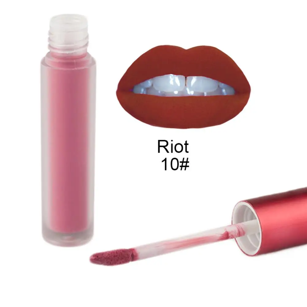 Бархатная жидкая губная помада сексуальный красный оттенок губ 12 видов цветов