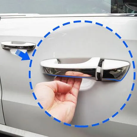 Автомобильный Стайлинг дверные ручки из нержавеющей стали специальные наклейки