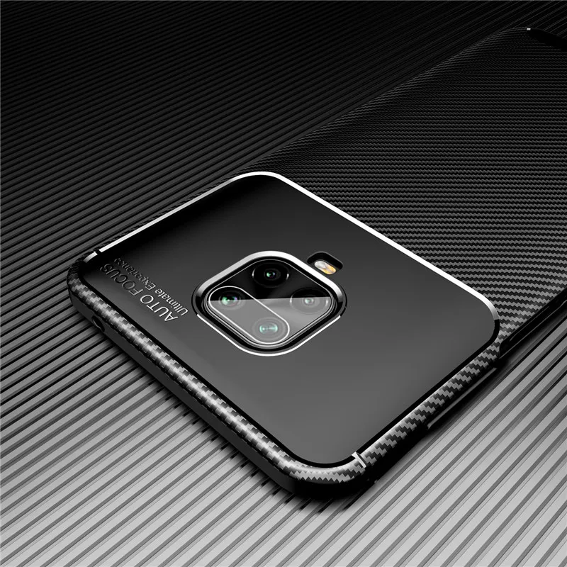 Чехол из углеродного волокна для Xiaomi Redmi Note 9S 9 Pro Max 8T 8 7 Poco F2 мягкий бампер телефона
