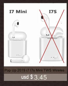 На русском языке TWS наушники-вкладыши Bluetooth I7 I7s мини беспроводные наушники музыкальные наушники стерео гарнитура для Iphone X 7 8 samsung Xiaomi