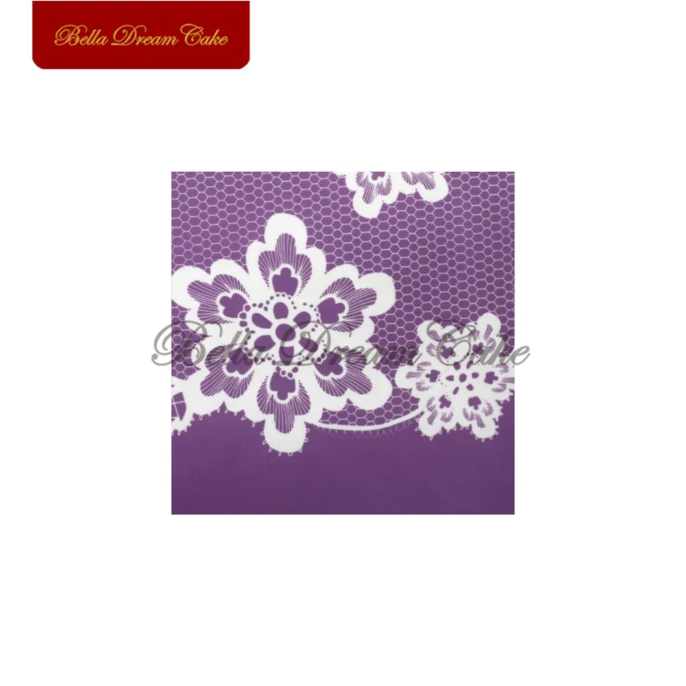 Кружева цветок торт трафарет для форма свадебного торта сетчатый Трафарет