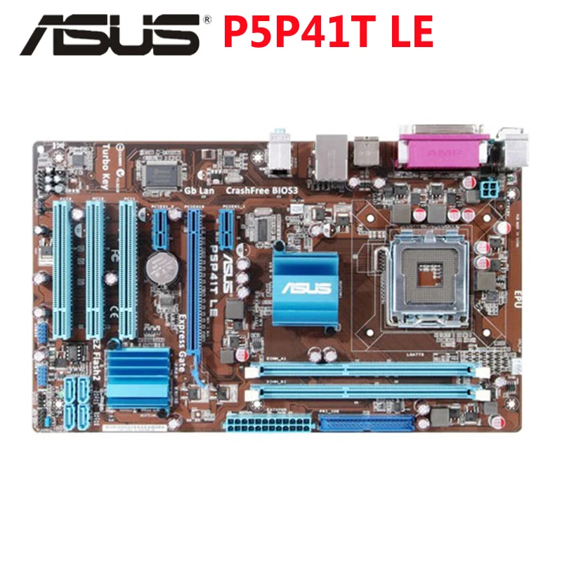 Материнская плата ASUS P5P41T LE оригинальная материнская по стандарту ATX 1333 МГц DDR3 P5 P41T