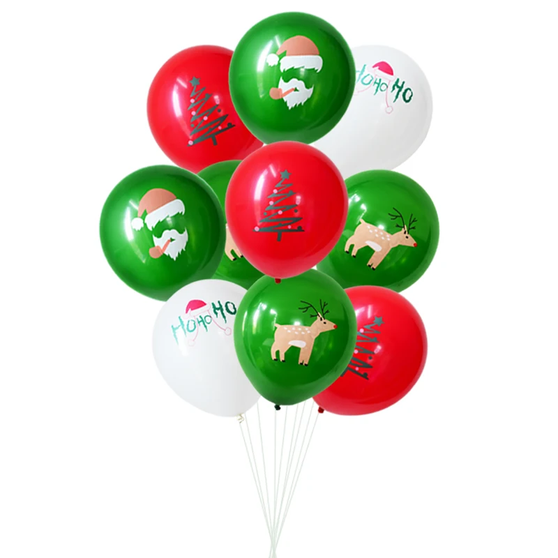 10 шт./лот Веселый Рождественский бал шаров из латекса шар с утолщённой меховой