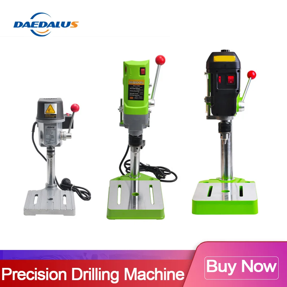Настольный сверлильный пресс 220 В станок с зажимом прецизионный миниатюрный