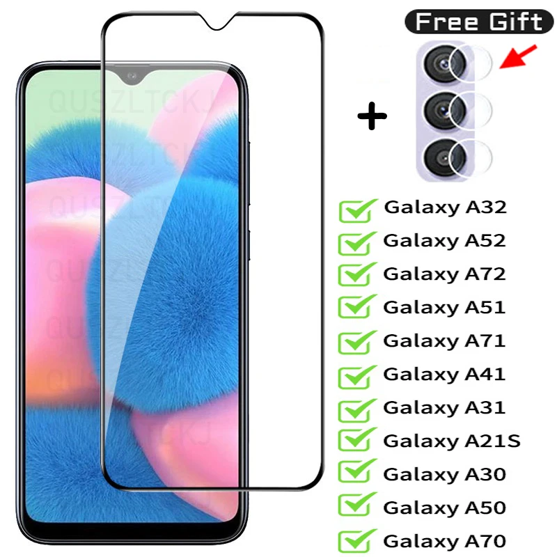 

Tempered Glass For Samsung Galaxy A51 A71 A32 A72 Screen Protector A50 A71 M51 M31 S A M 9 90 80 70 60 41 40 30 21 31 2018 5G 4G